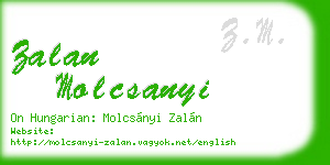 zalan molcsanyi business card